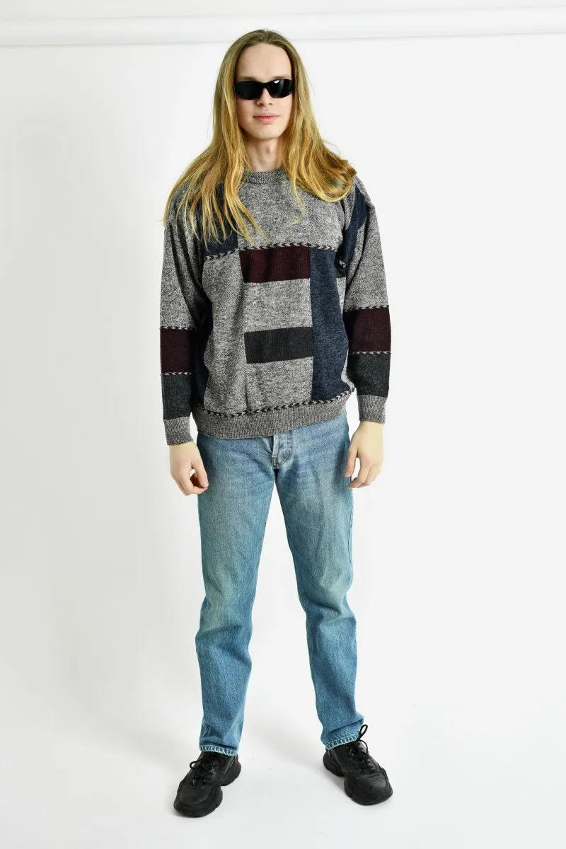 90s abstract sweater mens