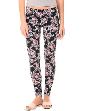 Aeropostale Floral Print Cotton Spandex Leggings