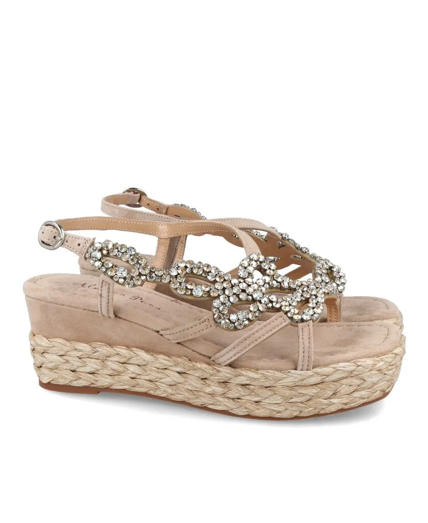 Alma en Pena AP-574 Sandals with rhinestones