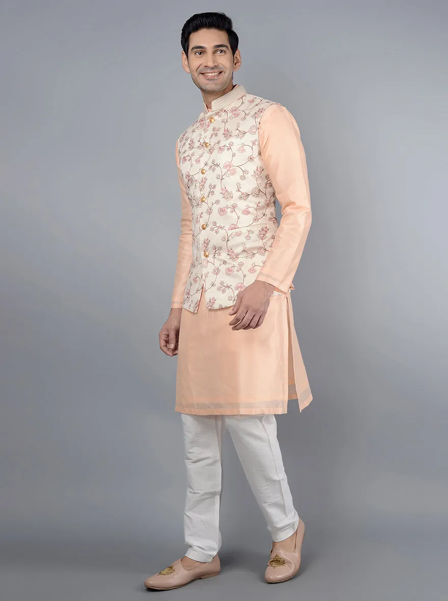 Beige Bandhgala Jacket | TULA