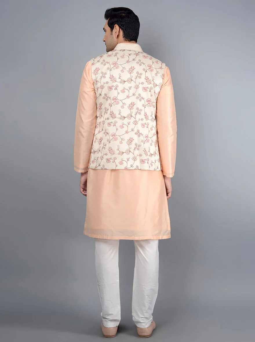 Beige Bandhgala Jacket | TULA