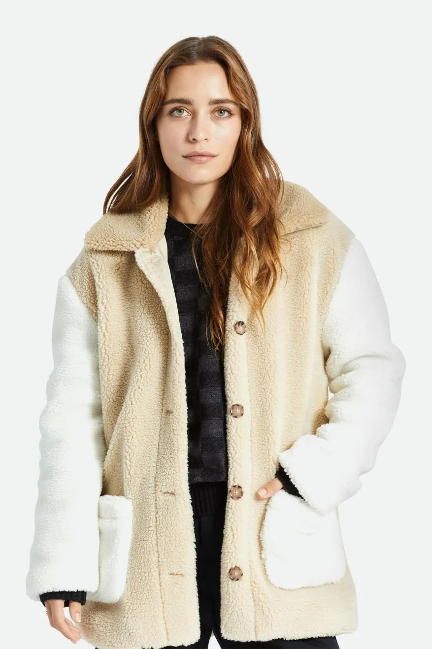 Bern Sherpa Coat - Dove/Vanilla