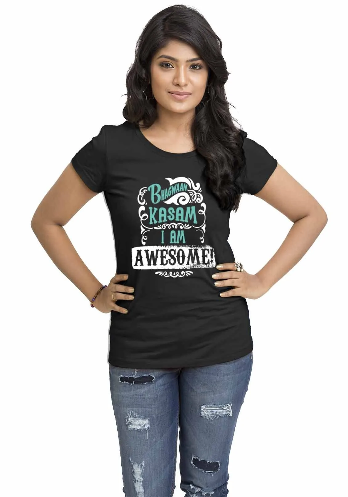 Bhagwan Kasam Women TShirt