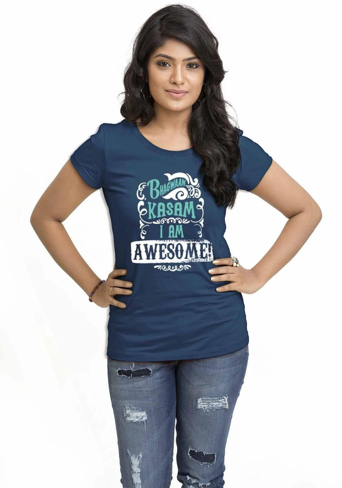 Bhagwan Kasam Women TShirt