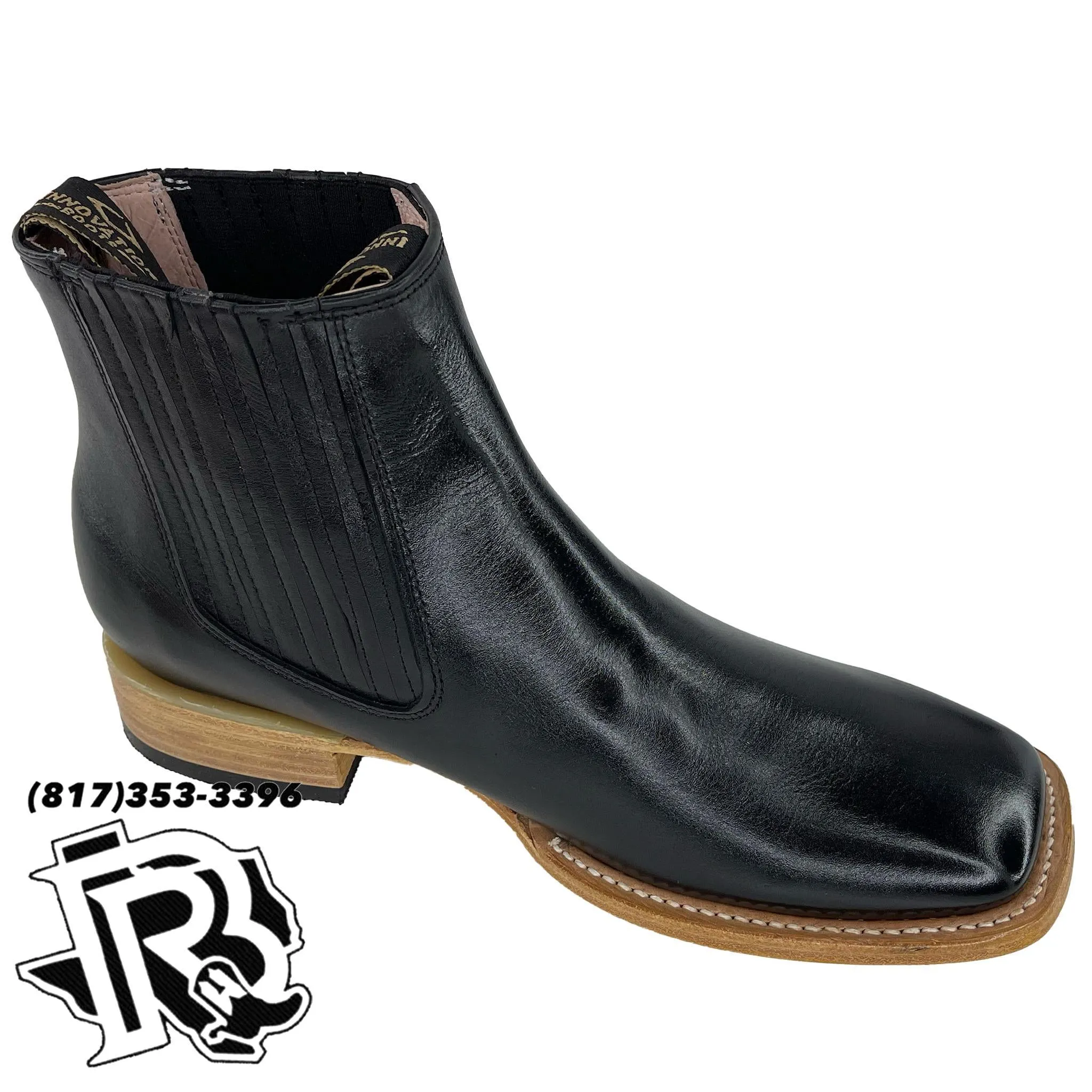 BLACK SQUARE TOE | COWBOY RIDING BOOTS