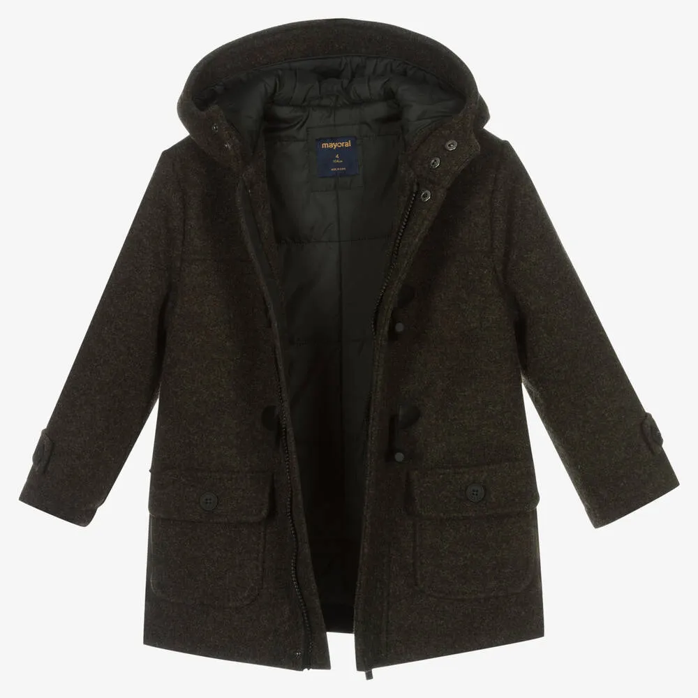 Boys Dark Grey Duffle Coat