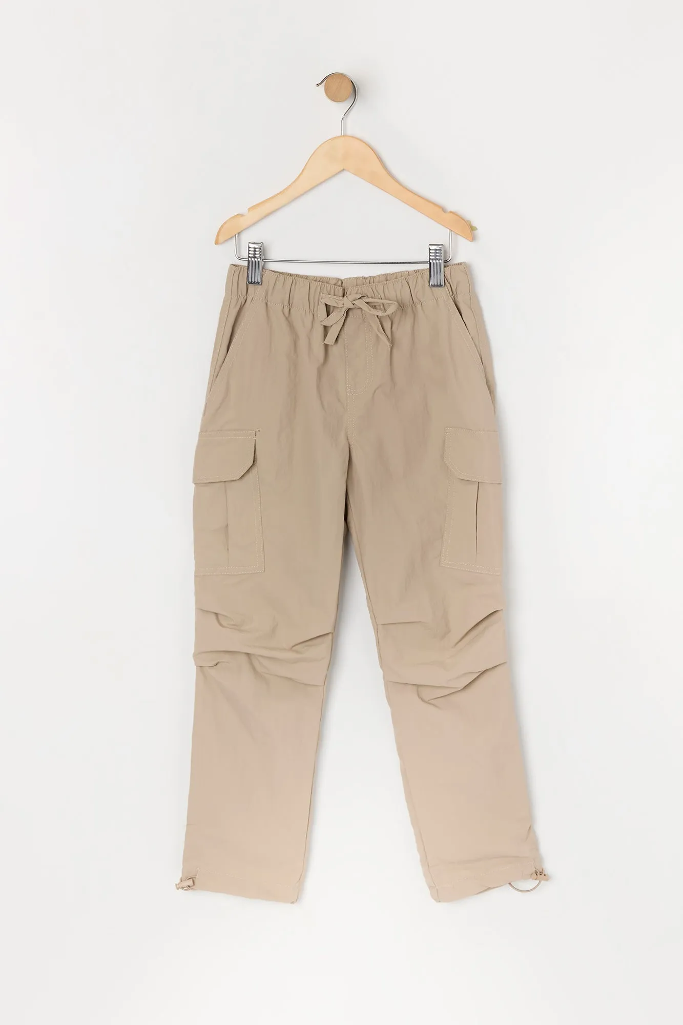 Boys Nylon Parachute Cargo Pant