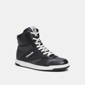 C202 HIGH TOP SNEAKER IN SIGNATURE CANVAS