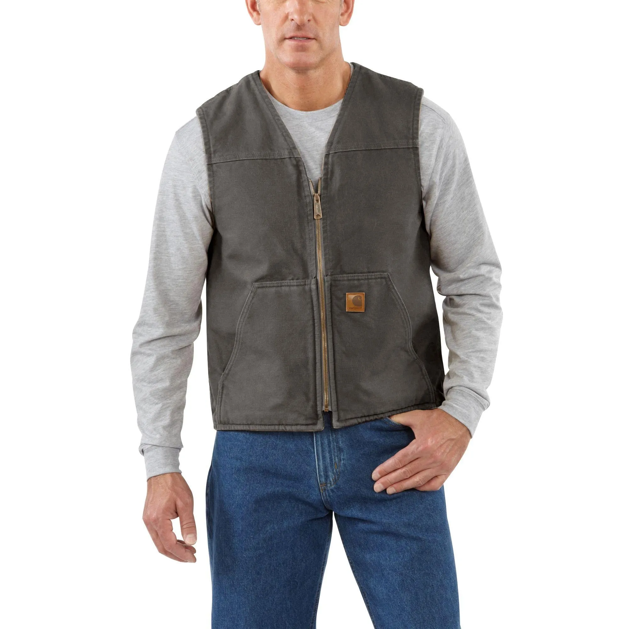 Carhartt Rugged Vest Sherpa Lined Sandstone