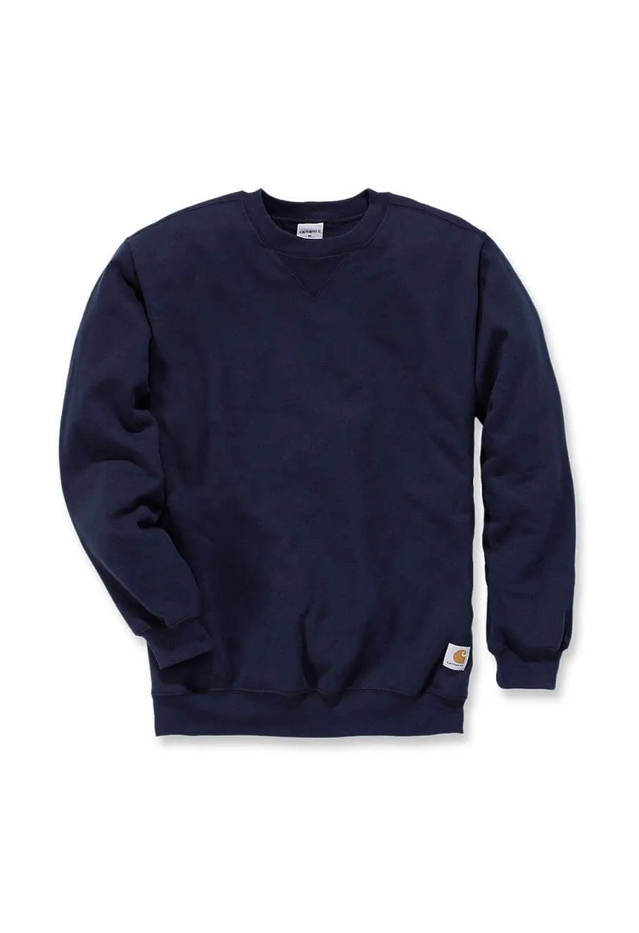 Carhartt Work Sweater Crewneck Midweight K124 - Navy