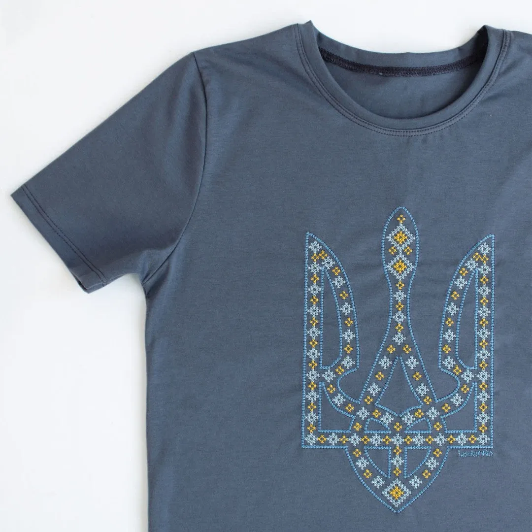 Children's Navy Tryzub T-shirt