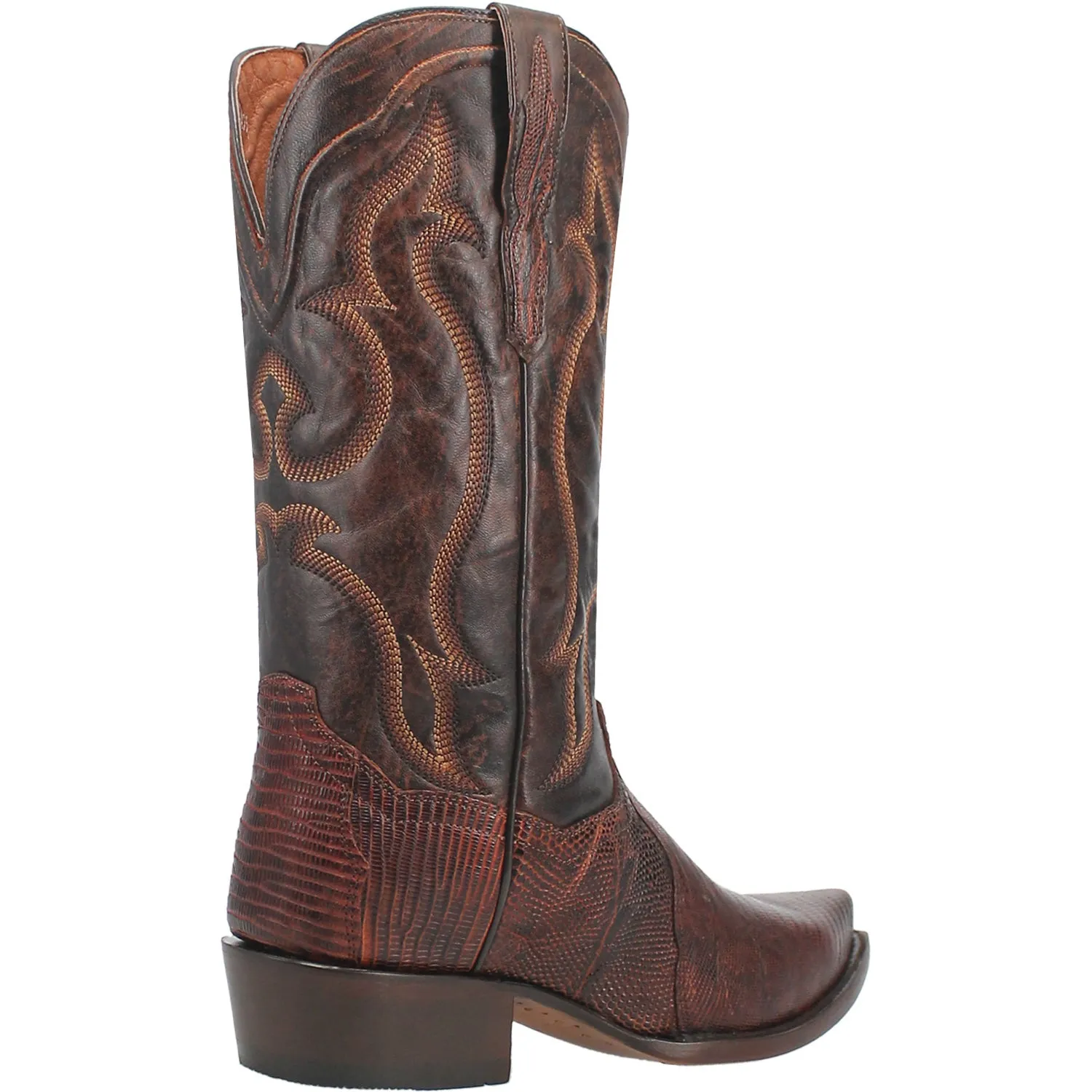 Dan Post Mens Hearst Cognac Lizard Skin Cowboy Boots