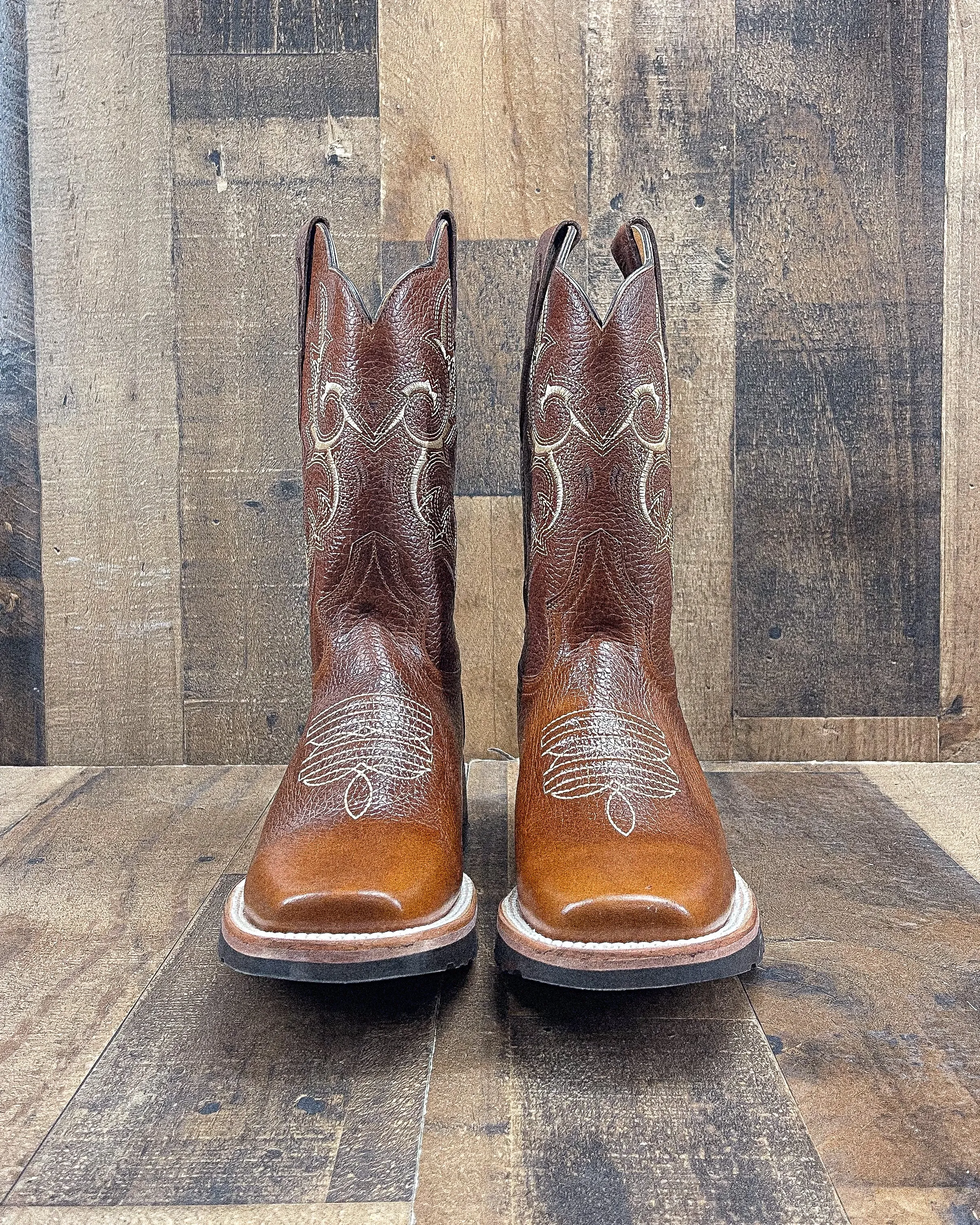 DARTANIAN COGNAC | MEN SQUARE TOE COWBOY BOOTS