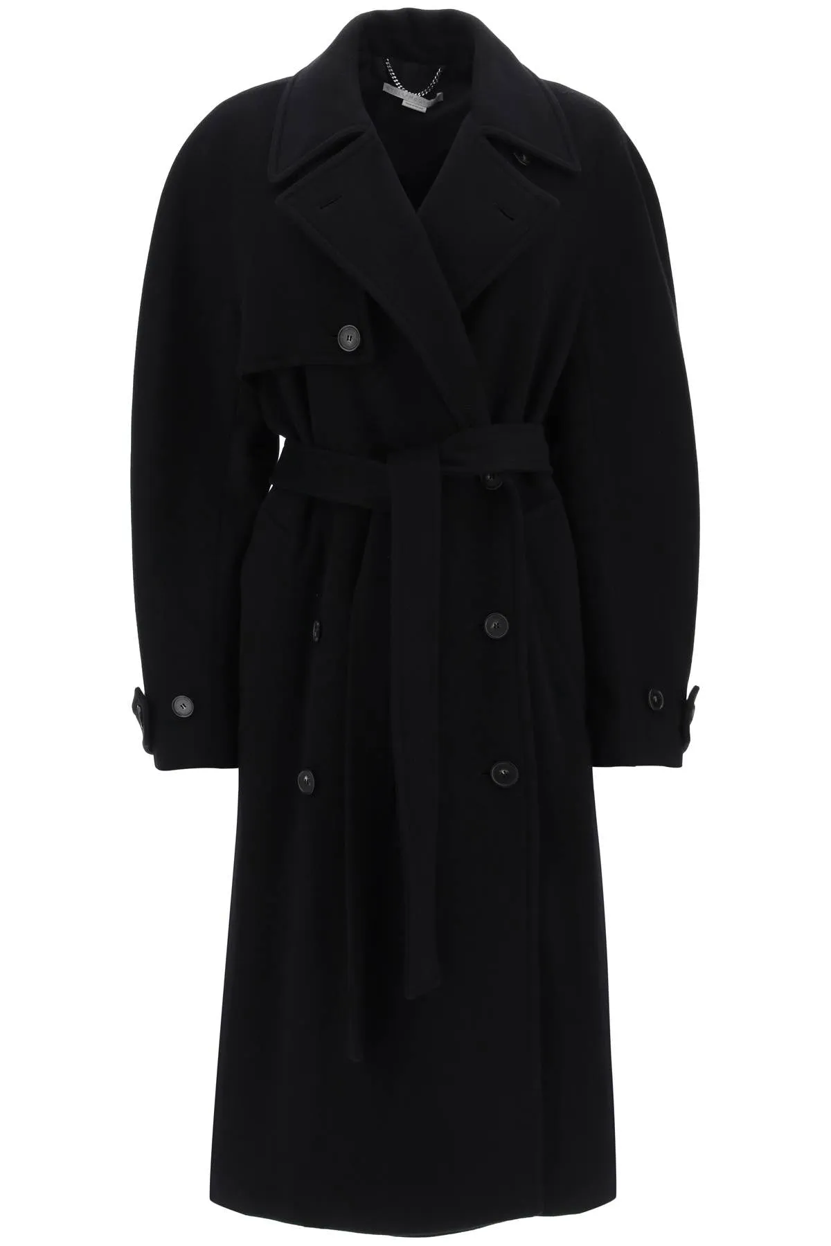 Double Breasted Wool Trench Coat