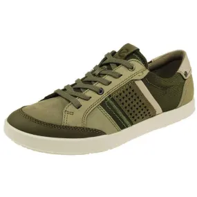 Ecco sporty lace-up shoes for men green