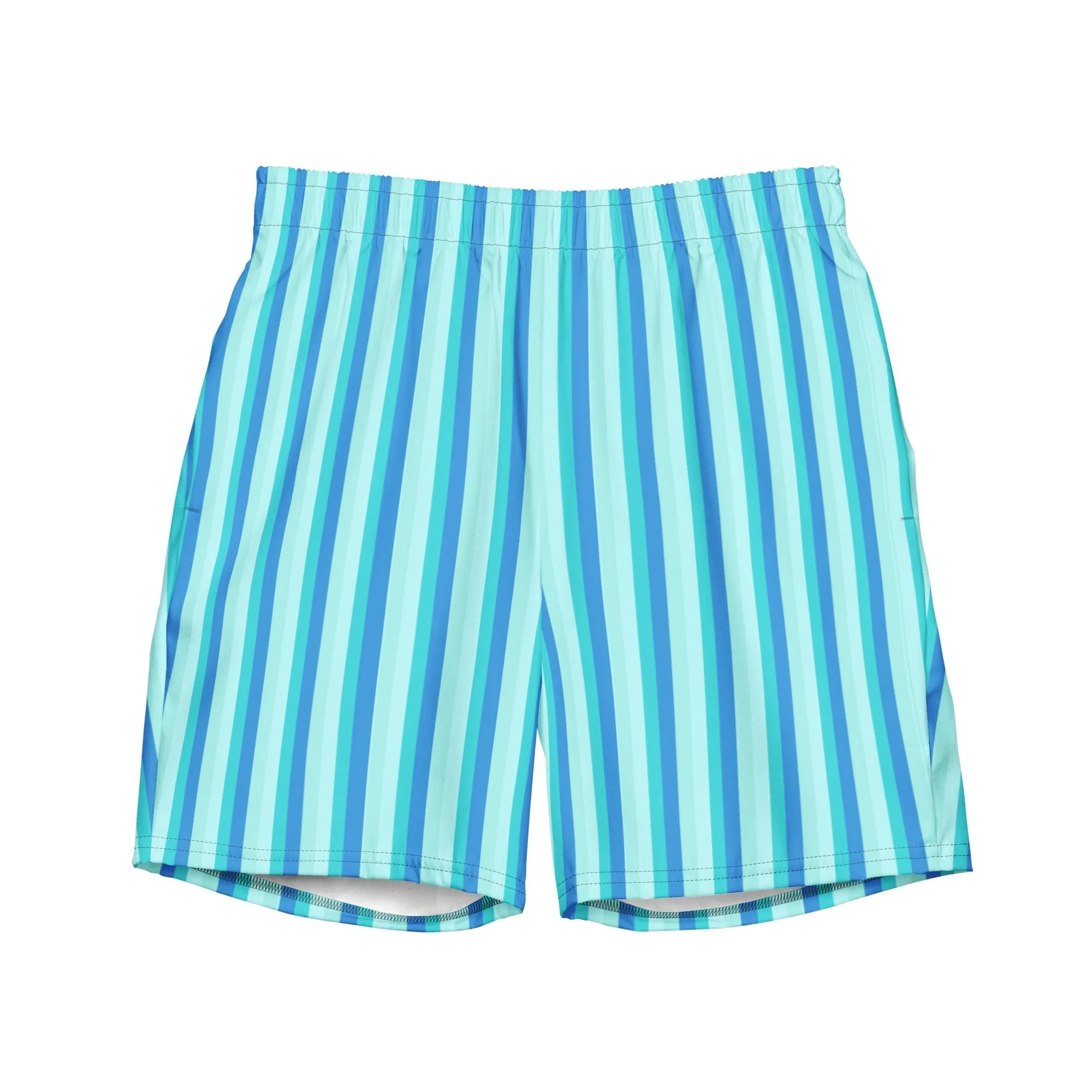 ECO MEN'S SWIM SHORTS - BLUE STRIPES