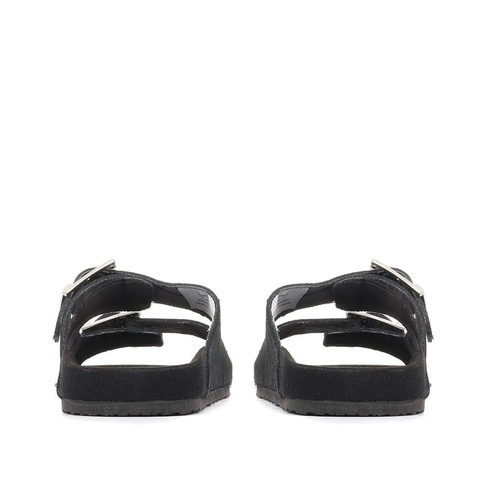 Eddie Leather Slider Sandals - BARBR35509 / 321 397