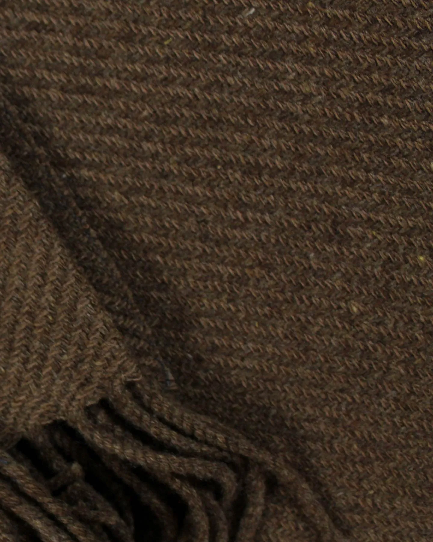 Ermenegildo Zegna Wool Throw Blanket Brown