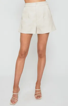 Faux Leather High Waisted Shorts (WPA229A) 