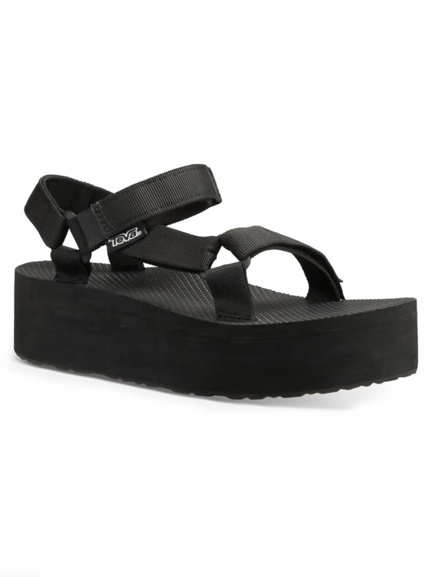 Flatform Universal Black Sandals