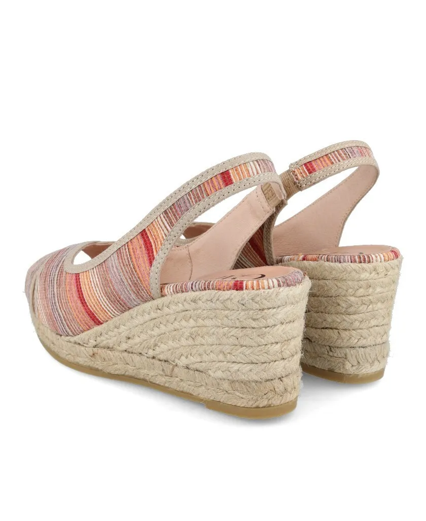 Gaimo Piolin Jute wedge striped casual sandals