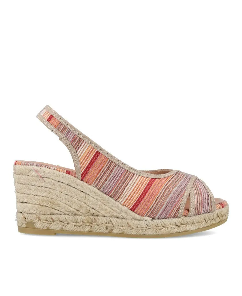 Gaimo Piolin Jute wedge striped casual sandals