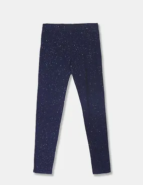 GAP Girls Blue Sparkle leggings