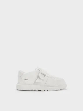 Girls' Gabine Leather Low-Top Sneaker - White