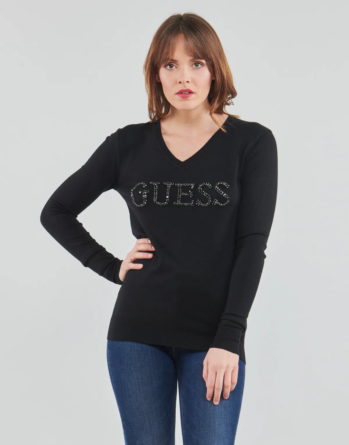 Guess ODETTE VN LS SWEATER