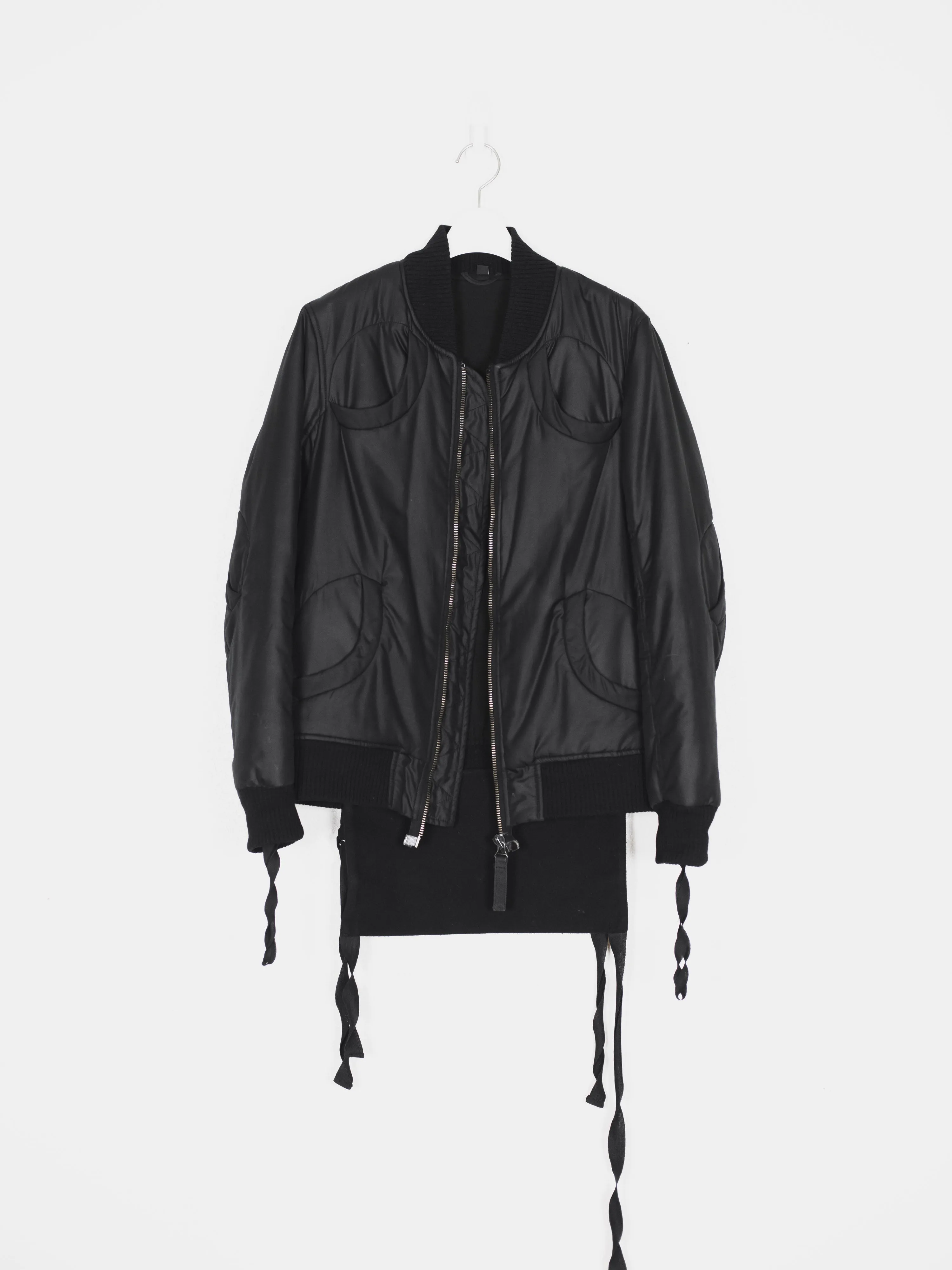 Helmut Lang AW03 Bondage Strap Four Pocket MA-1 Bomber