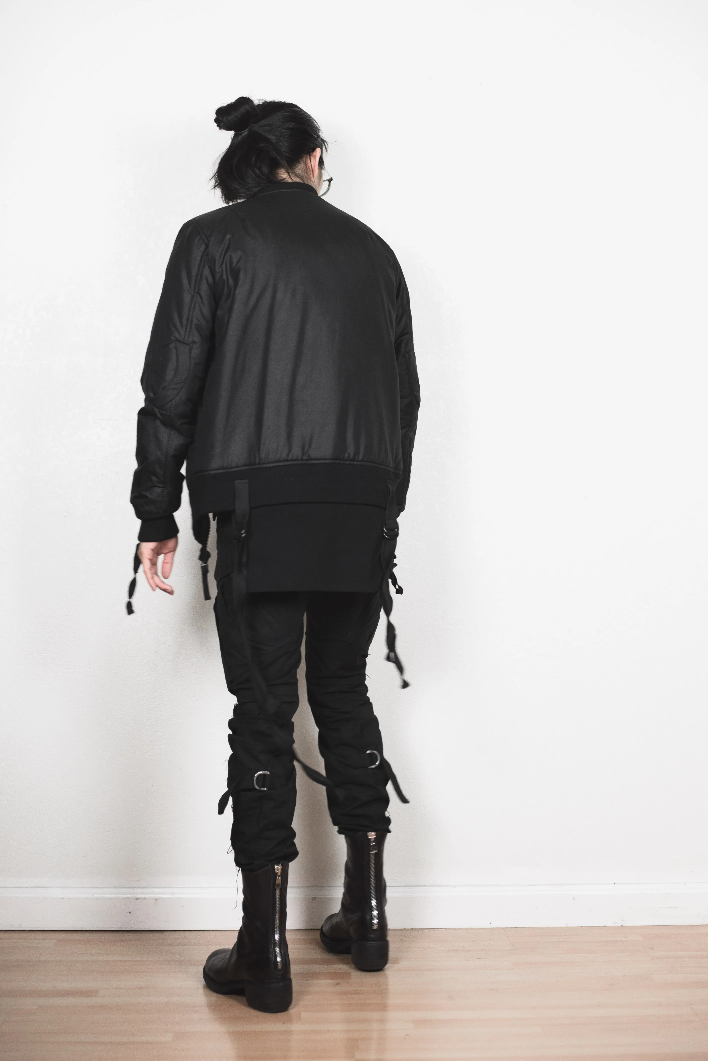 Helmut Lang AW03 Bondage Strap Four Pocket MA-1 Bomber