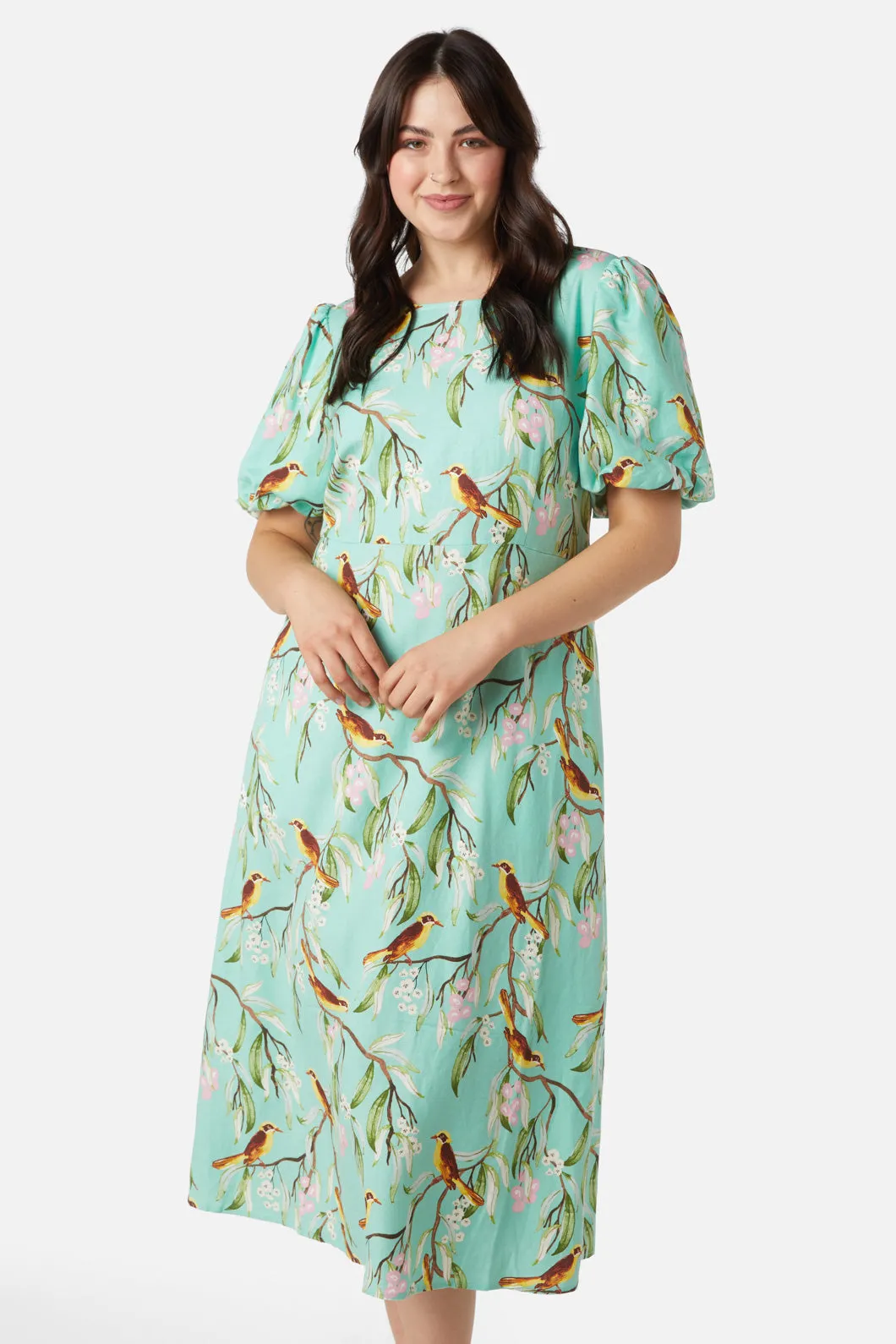 Honey Eater Midi Dress