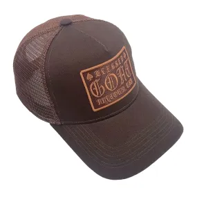 Hudson Outerwear Goat Unisex Trucker Hat 457-BRN Brown