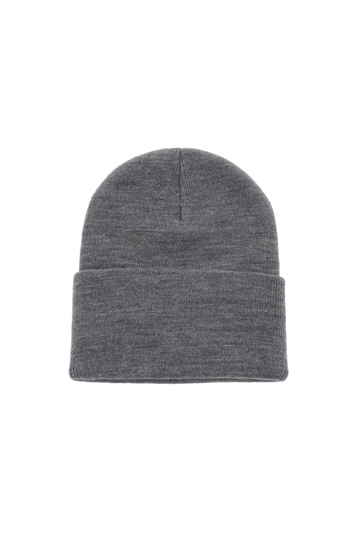 logo patch beanie hat I020175 DARK GREY HEATHER