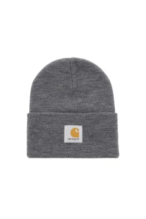 logo patch beanie hat I020175 DARK GREY HEATHER