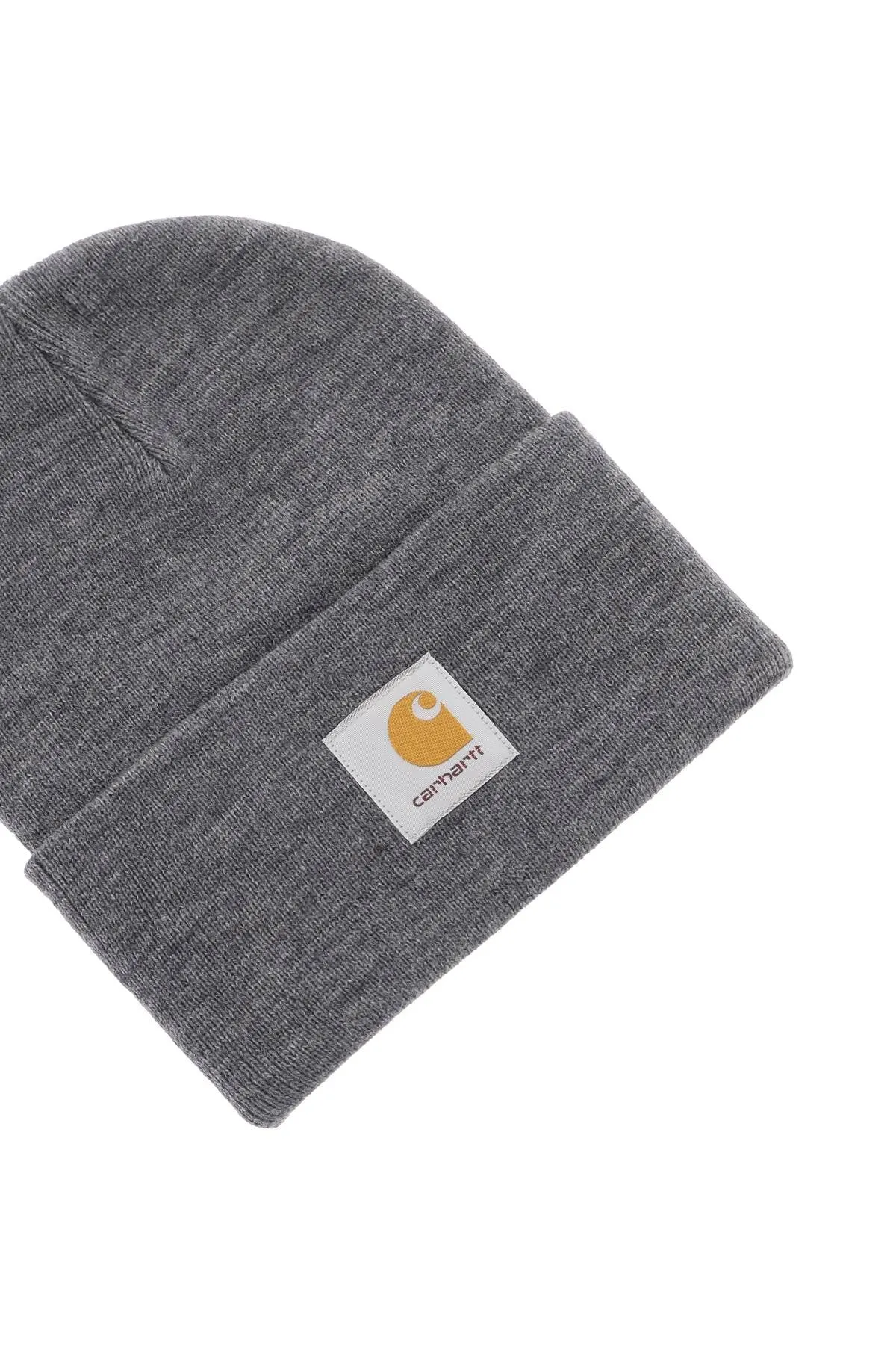 logo patch beanie hat I020175 DARK GREY HEATHER