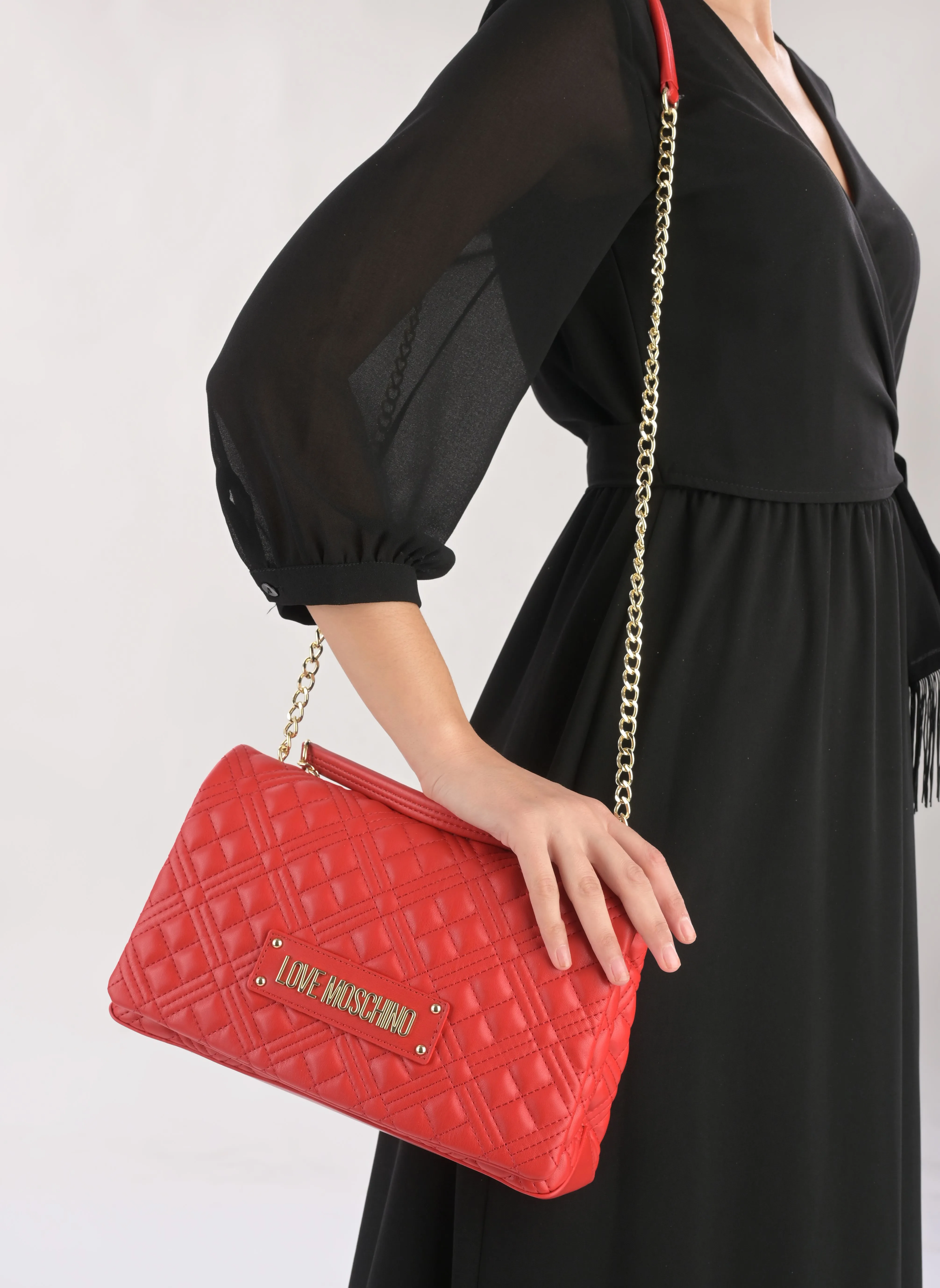 Love MoschinoQuilted Bag JC4230PP0I - Rosso