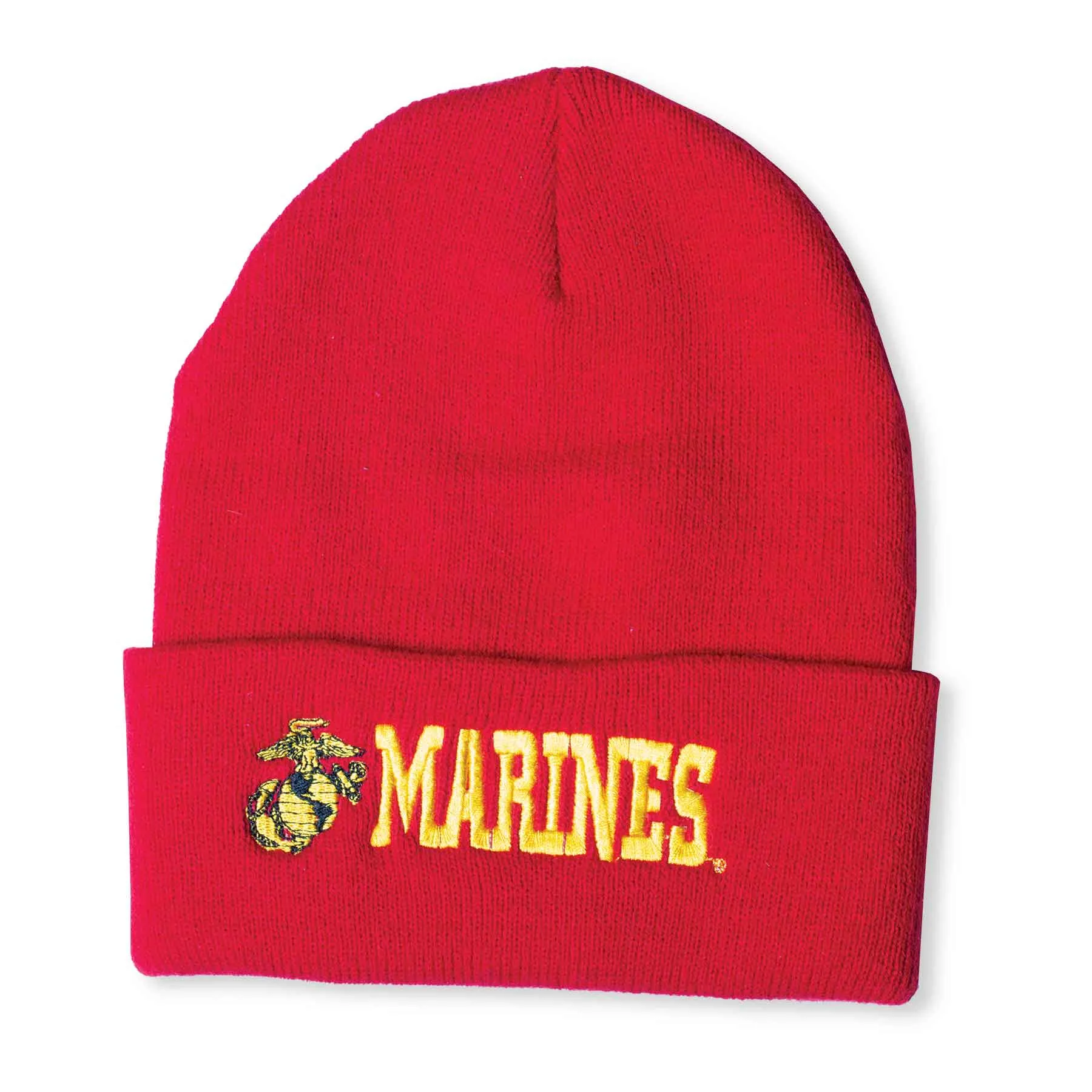 Marines Cuffed Beanie- Red