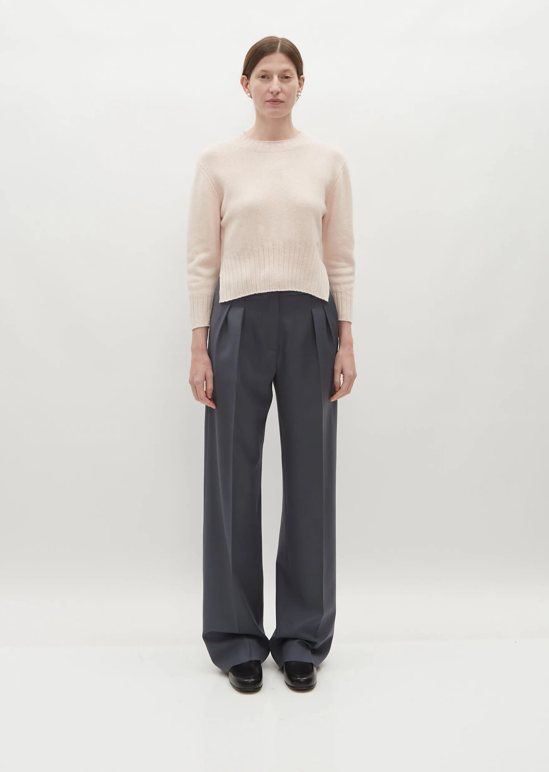 Mora Cashmere Sweater — Pink