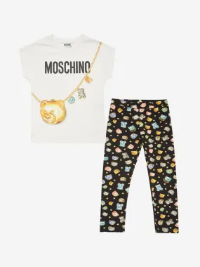 Moschino Girls Leggings Set in Multicolour