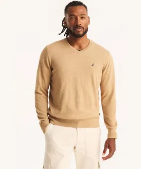 Nautica Mens Navtech V-Neck Deck Sweater