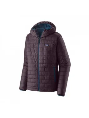 Patagonia Mens  Nano Puff Hoody : Obsidium Plum