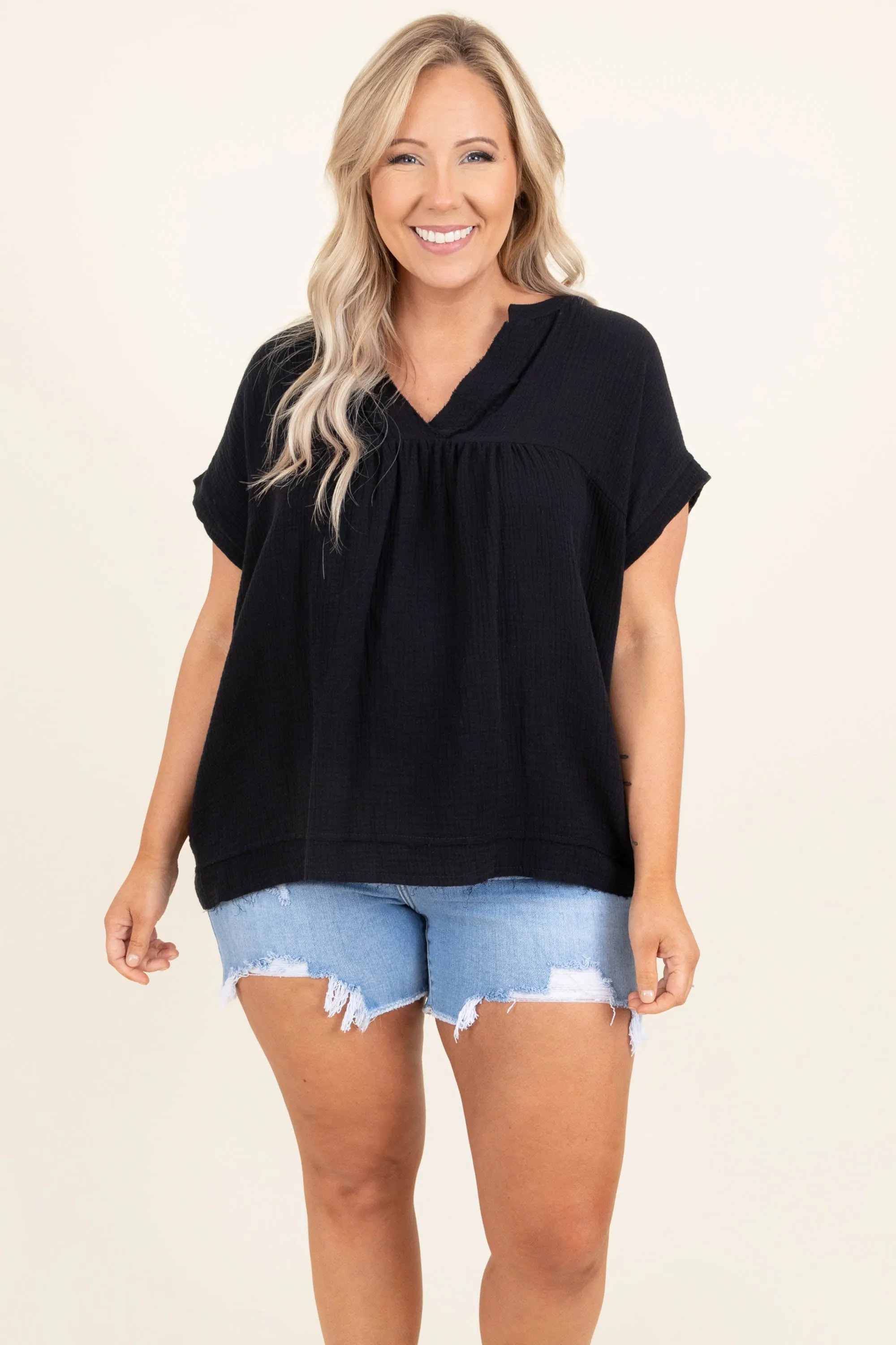 Playful Mind Top, Black