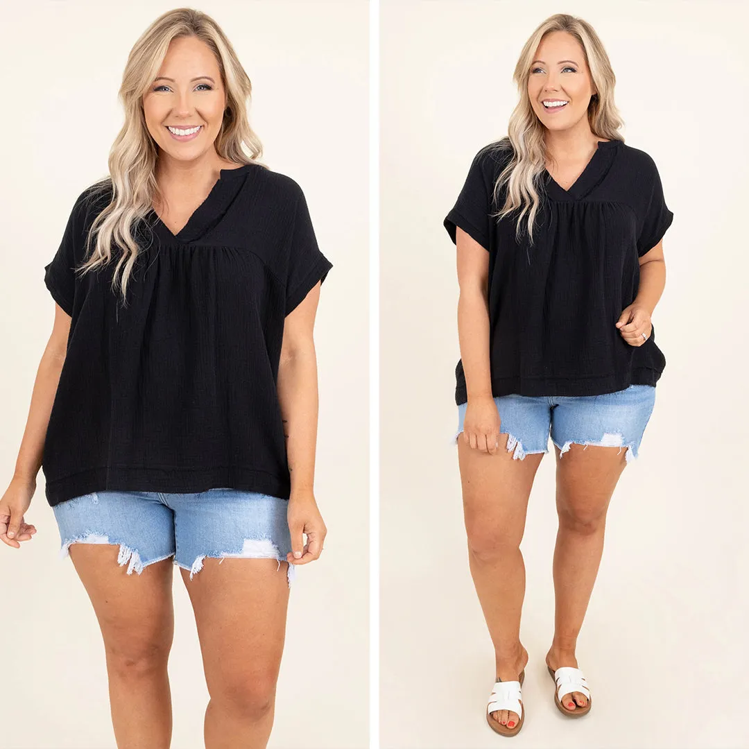 Playful Mind Top, Black