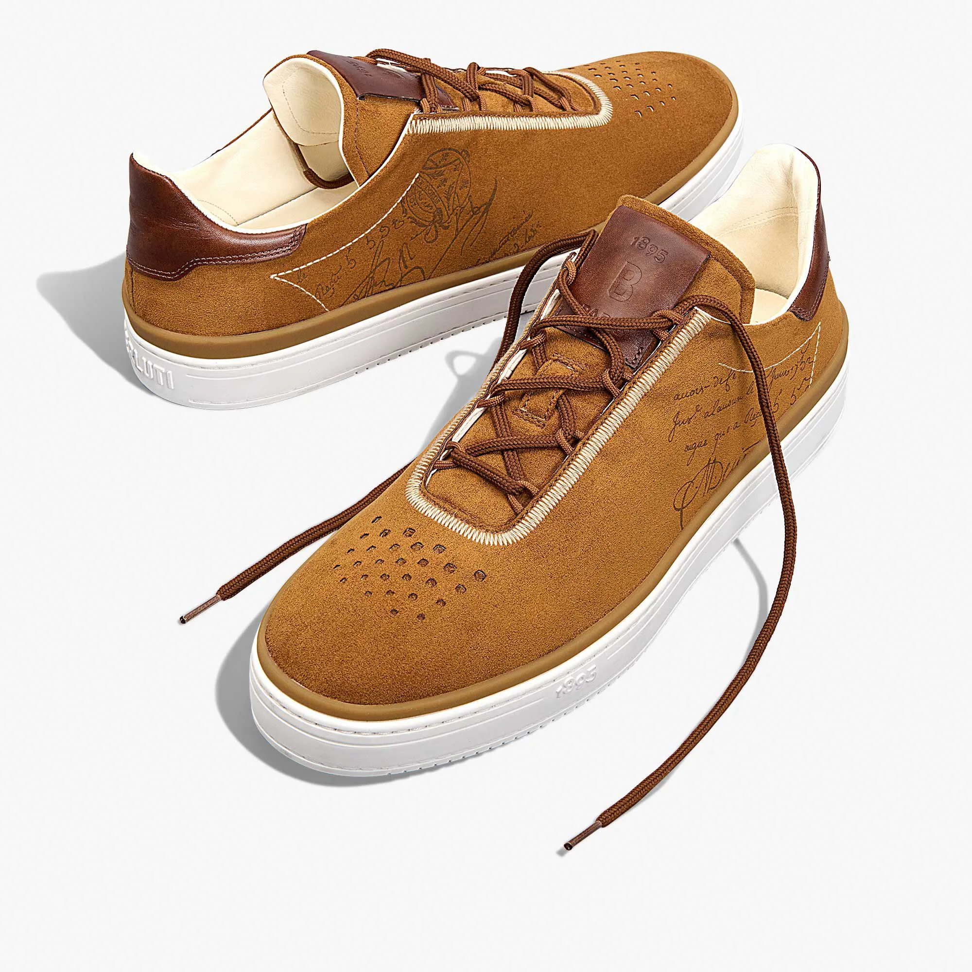 Playtime Suede Effect Scritto Fabric Sneaker