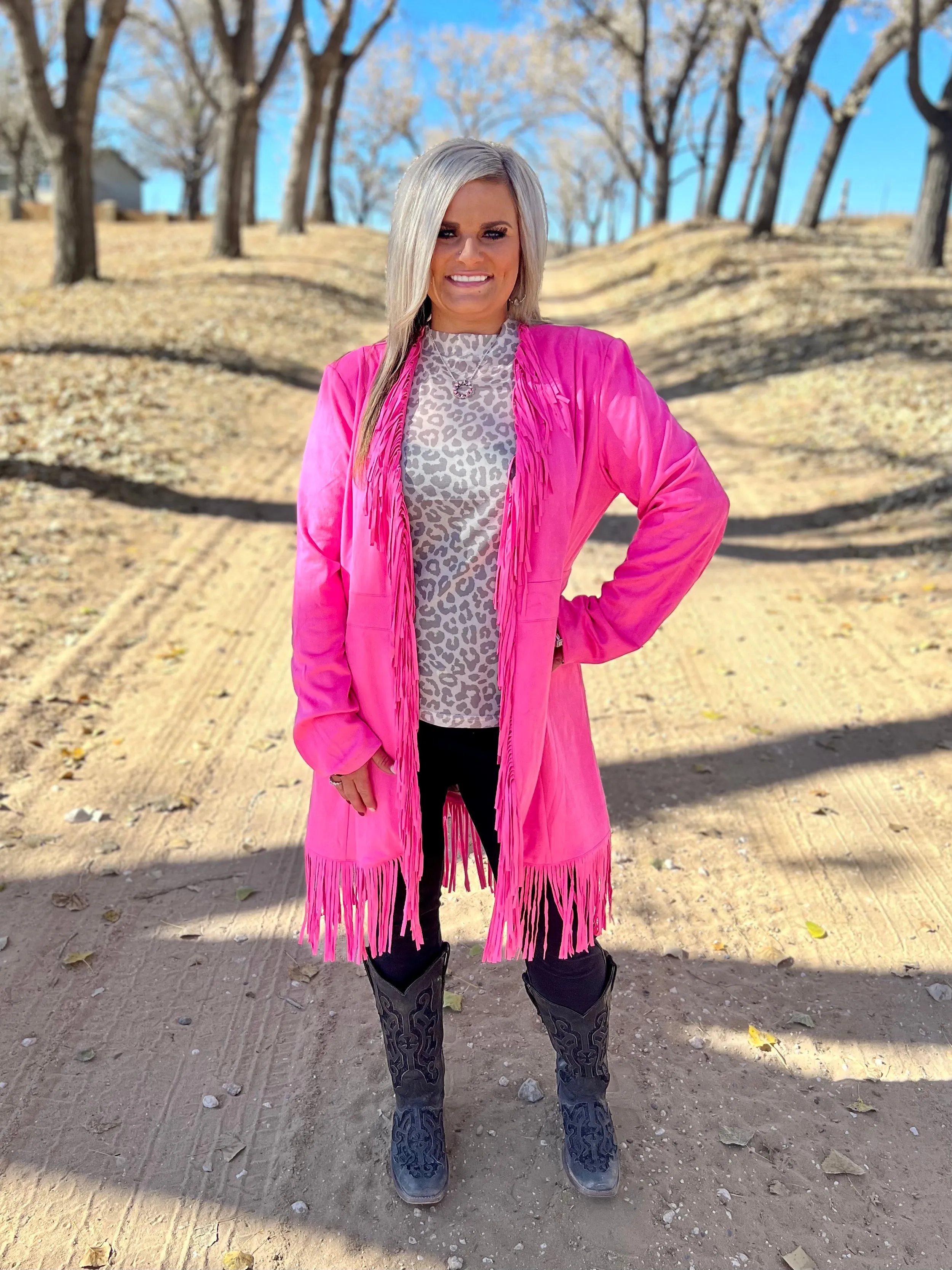 PLUS Scottsdale Suede Pink Jacket