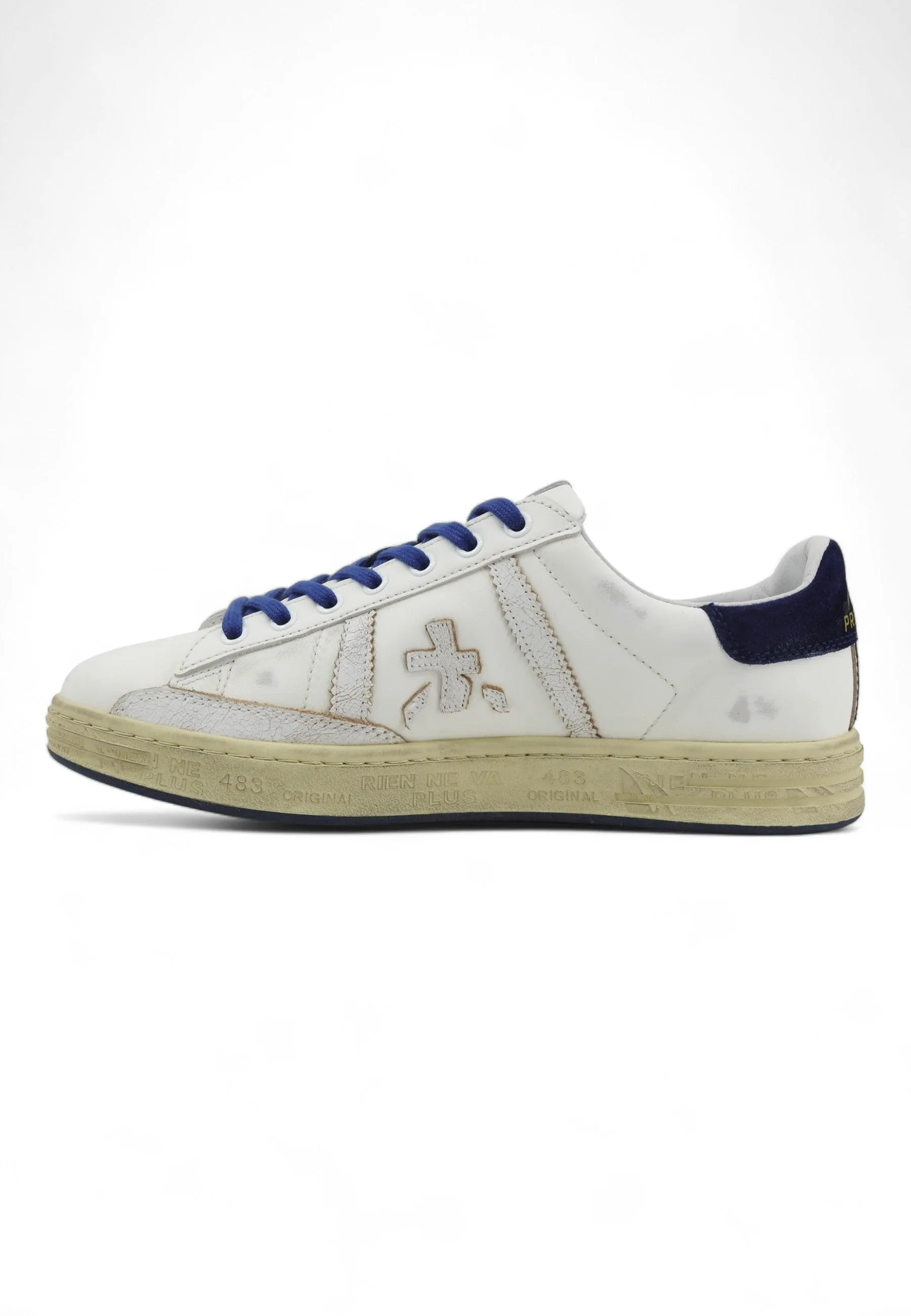 PREMIATA Sneaker Uomo White Blue RUSSELL-6745