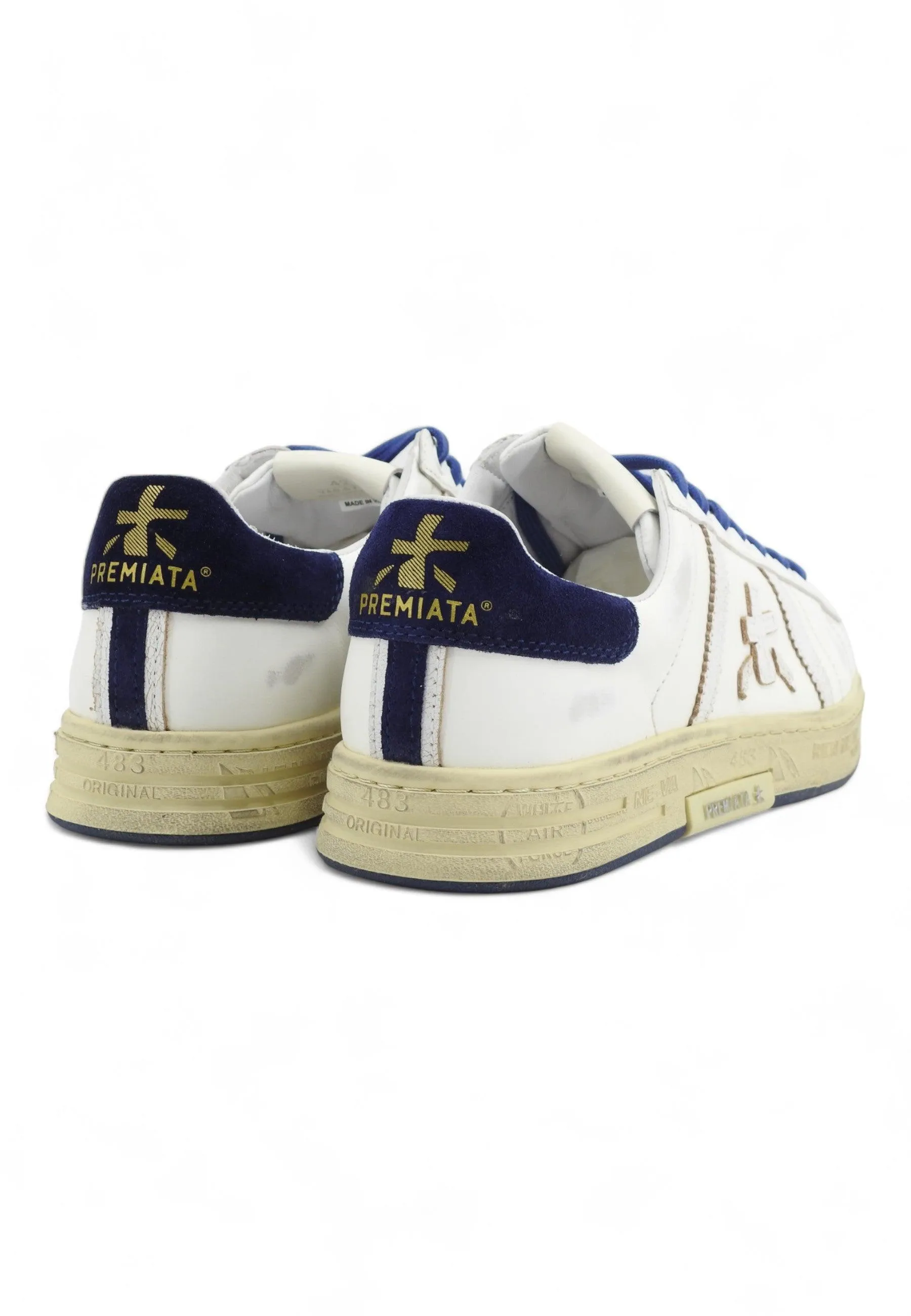 PREMIATA Sneaker Uomo White Blue RUSSELL-6745