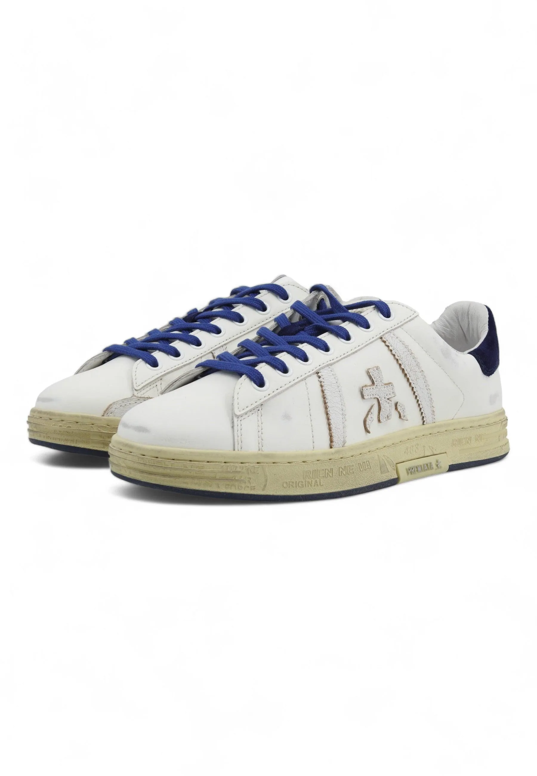 PREMIATA Sneaker Uomo White Blue RUSSELL-6745