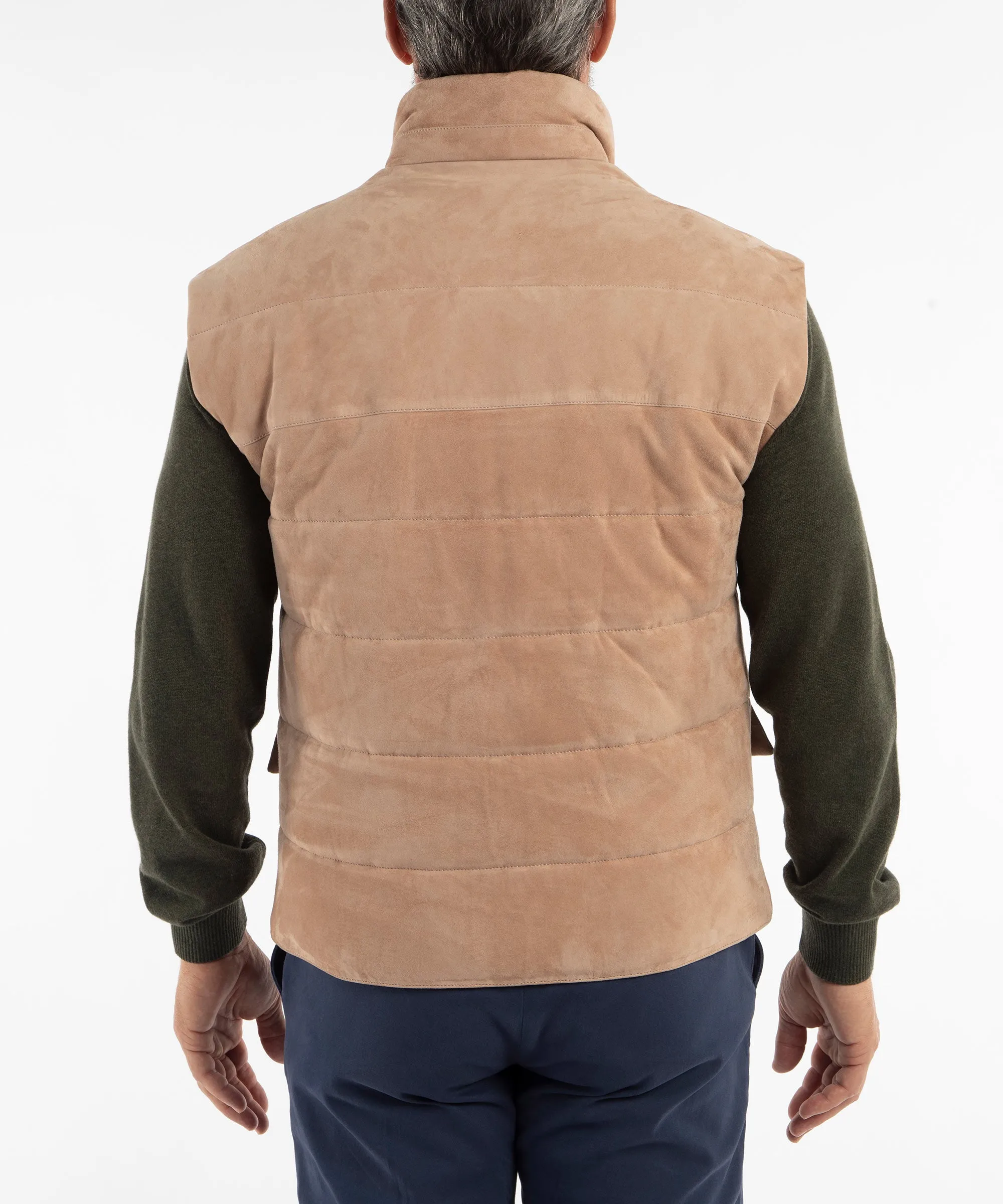 Quilted Suede Vest